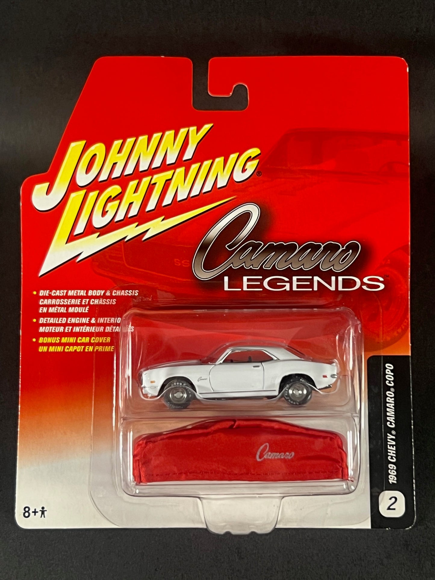 Johnny Lightning 2005 Camaro Legends #2 1969 Chevy Camaro Copo, White