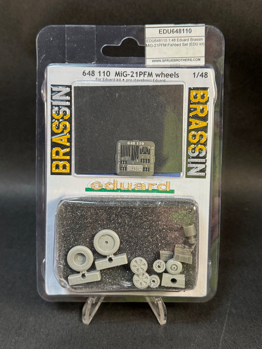2011 Eduard Brassin 648 110 1:48 Scale MiG-21PFM Fishbed Wheels Set for Eduard Kit