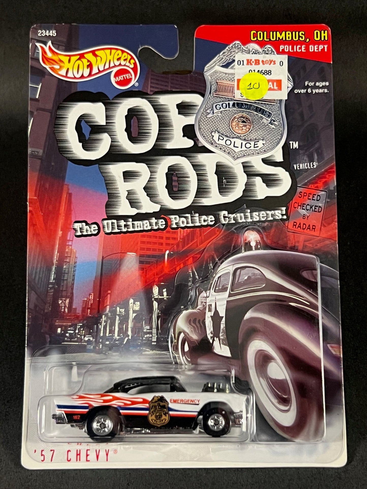 Hot Wheels 1999 Cop Rods Columbus, Ohio Police '57 Chevy