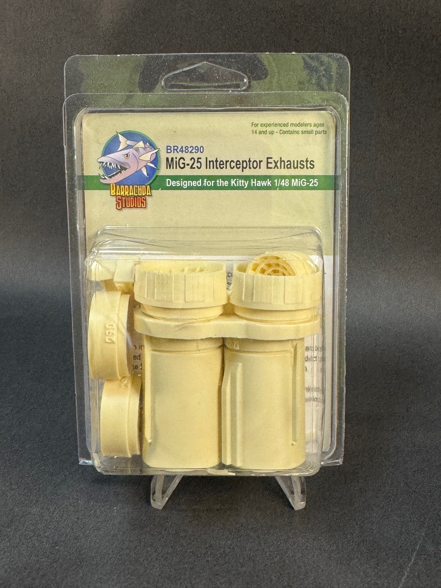 2016 Barracuda Studios BR48290 1:48 Scale MiG-25 Interceptor Exhausts for Kitty Hawk Kit
