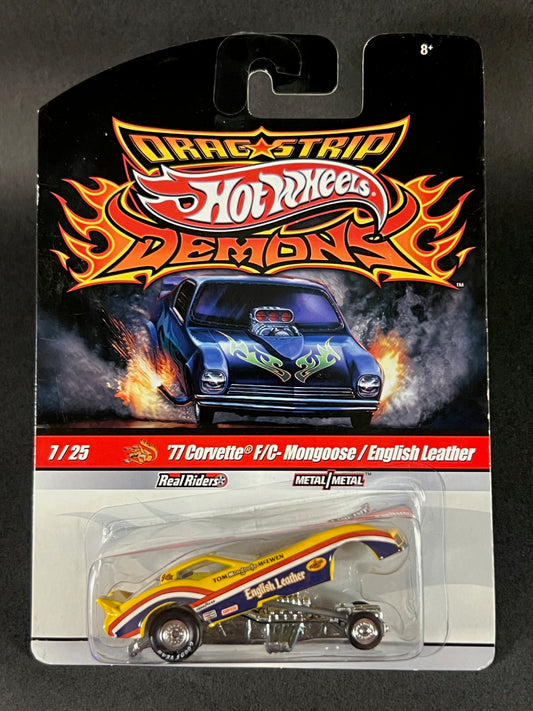 Hot Wheels 2009 Drag Strip Demons #7 '77 Corvette F/C Mongoose/English Leather, Yellow