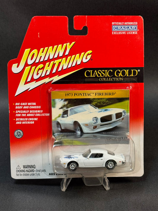 2002 Johnny Lightning Classic Gold 1973 Pontiac Firebird, White