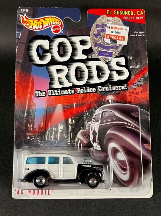 Hot Wheels 1999 Cop Rods El Segundo, California Police '40 Woodie