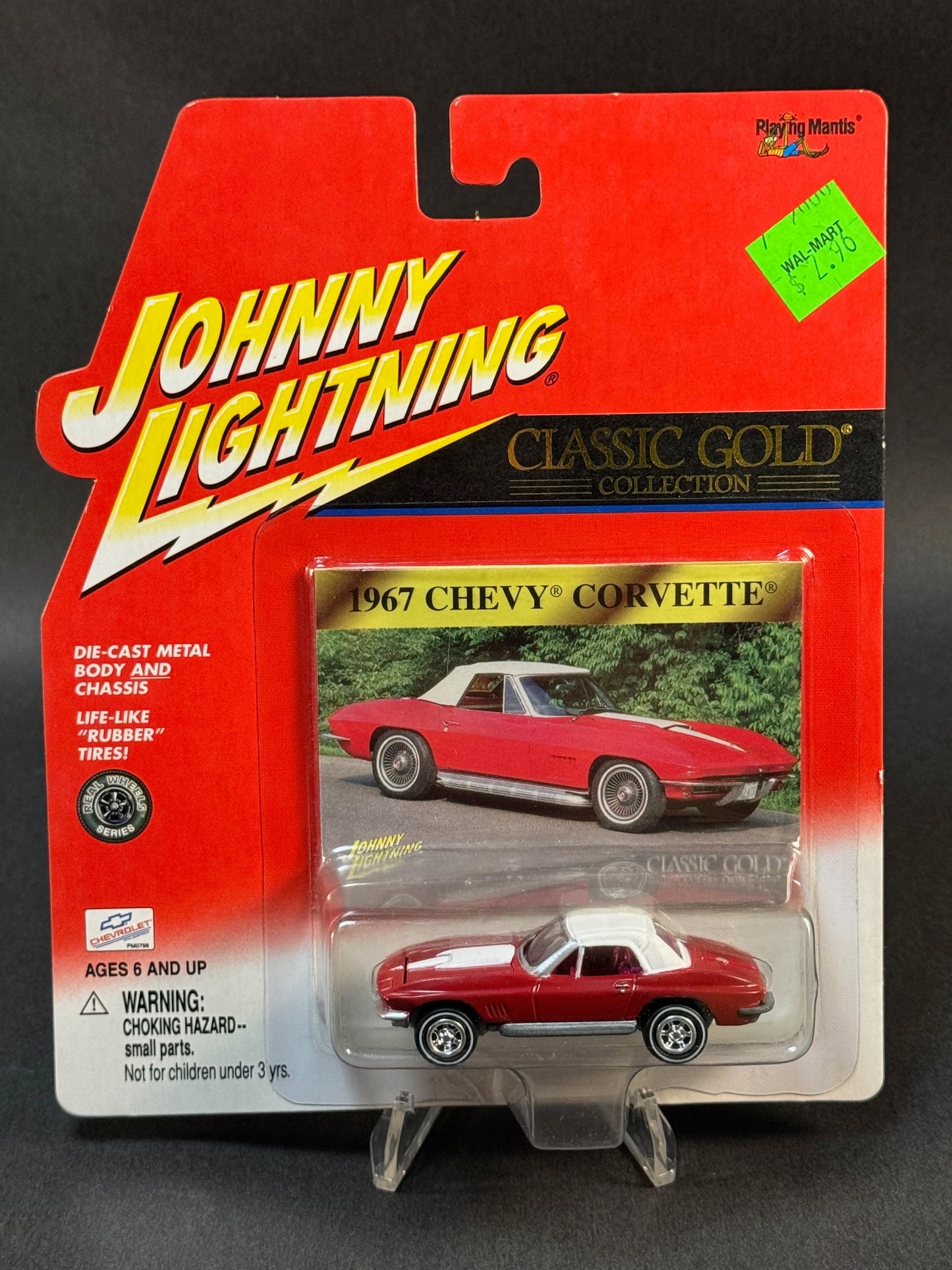 2000 Johnny Lightning Classic Gold 1967 Chevy Corvette, Red