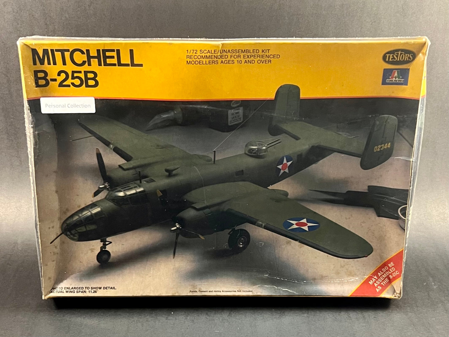 Testors Italeri Model Kit 861 1:72 Scale Mitchell B-25B