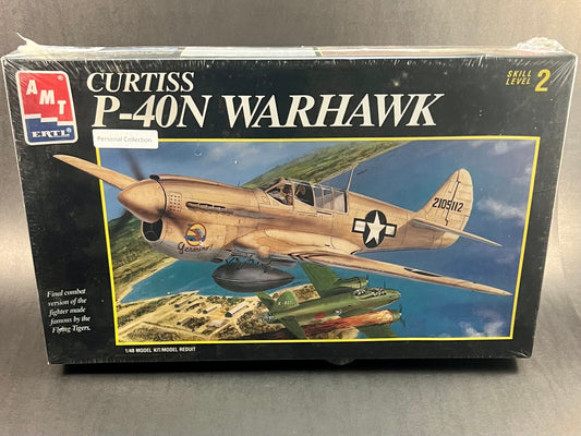 AMT ERTL Model Kit 8798 1:48 Scale Curtiss P-40N Warhawk