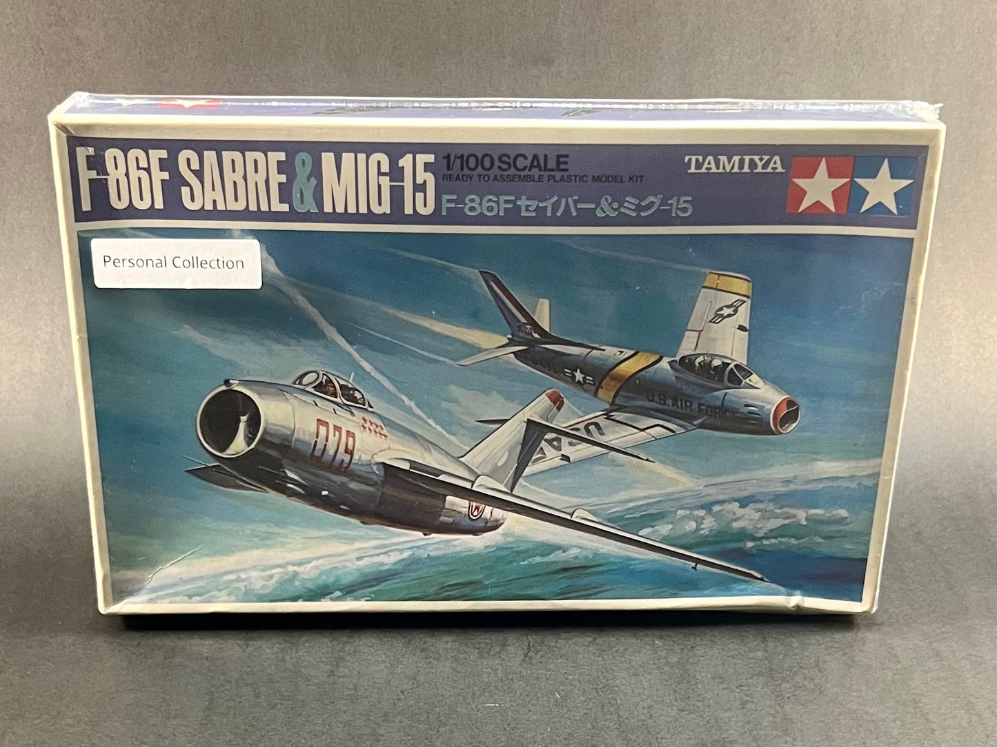 Tamiya Model Kit PA 1022 1:100 Scale F-86F Sabre & MIG-15