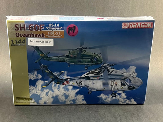 Dragon Models Model Kit 4601 1:144 Scale SH-60F Oceanhawk HS-14 "Chargers" & HSL-51 "Warlords"