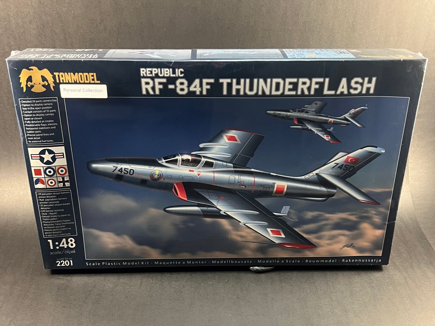 Tanmodel Model Kit 2201 1:48 Scale Republic RF-84F Thunderflash