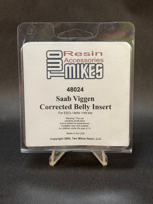 2009 Two Mikes 48024 1:48 Scale Saab Viggen Corrected Belly Insert for ESCI/Airfix Kits
