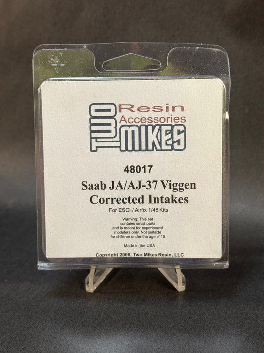 2009 Two Mikes 48017 1:48 Scale Saab JA/AJ-37 Viggen Corrected Intakes for ESCI/Airfix Kits