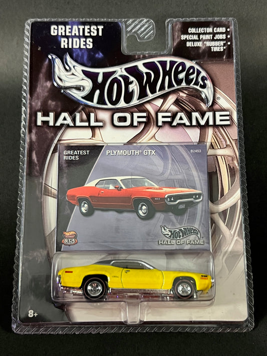 Hot Wheels 2002 Hall of Fame - Greatest Rides - Plymouth GTX, Yellow