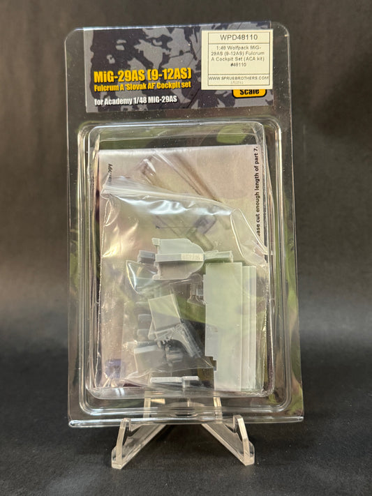 2010 Wolfpack WP48110 1:48 Scale MiG-29AS (9-12AS) Fulcrum A Cockpit Set for Academy Kit