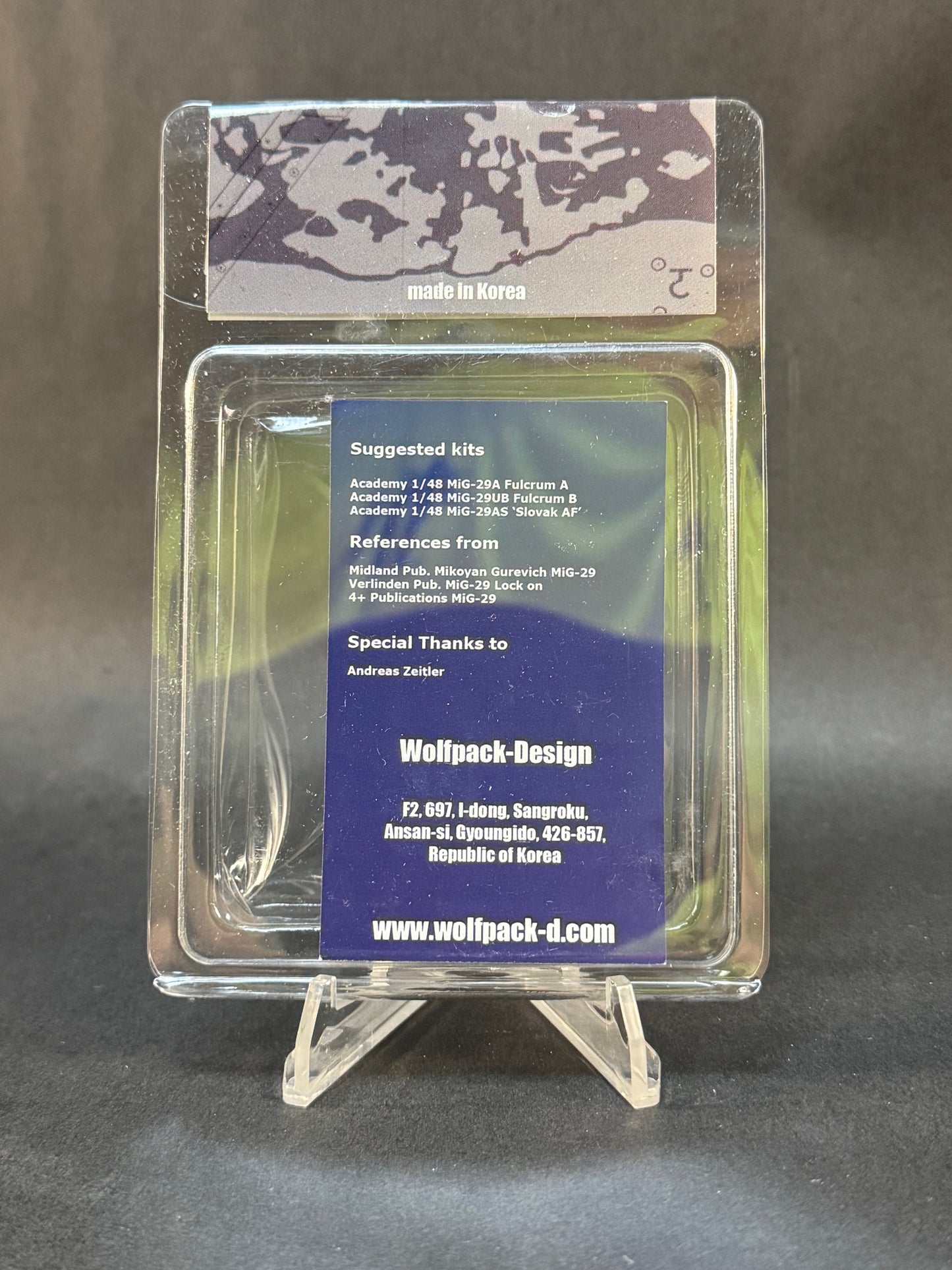 2010 Wolfpack WP48111 1:48 Scale MiG-29 Fulcrum Wheel Set for Academy Kit