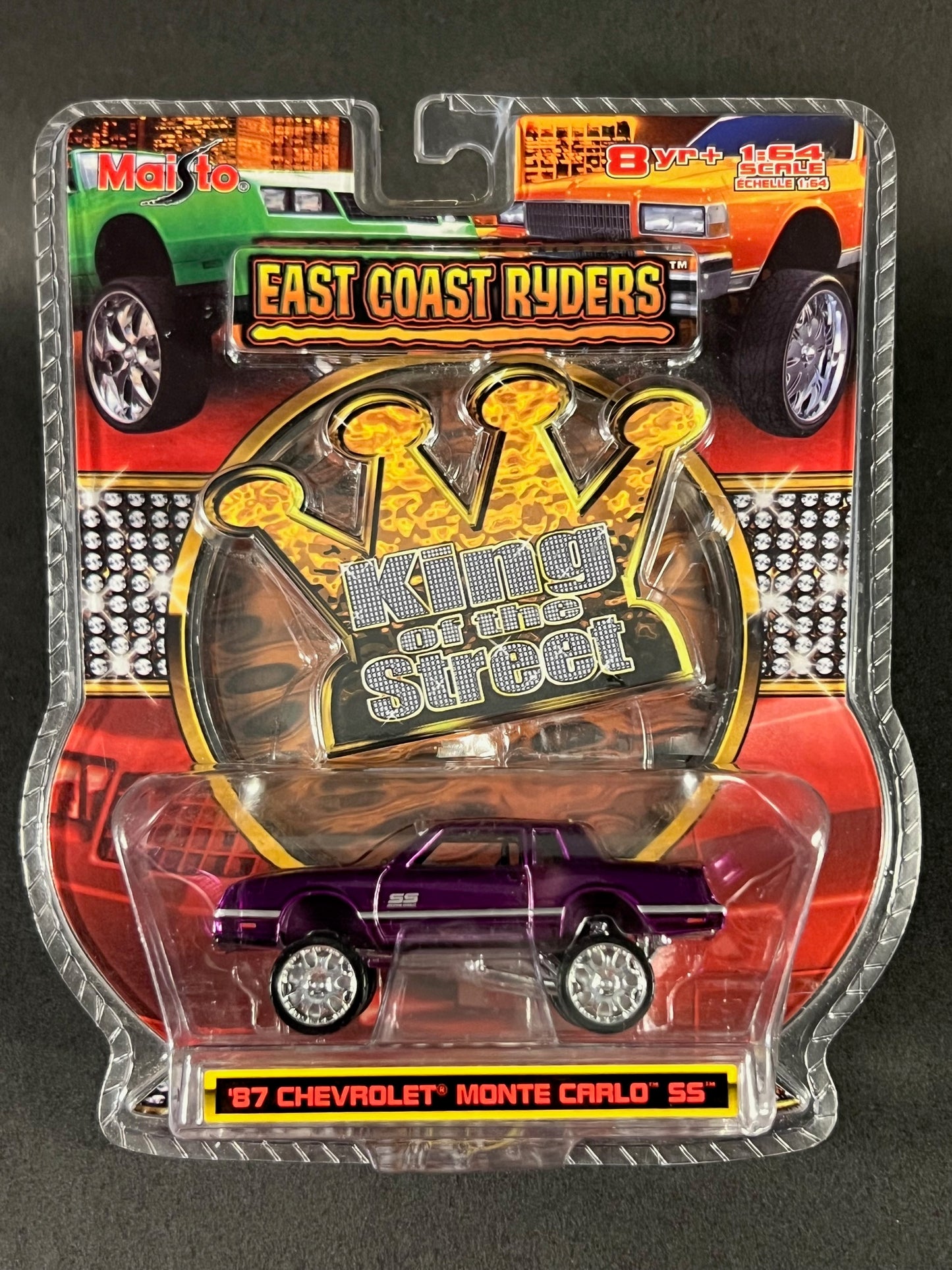 Maisto 2006 East Coast Ryders King of the Street '87 Chevrolet Monte Carlo SS, Purple