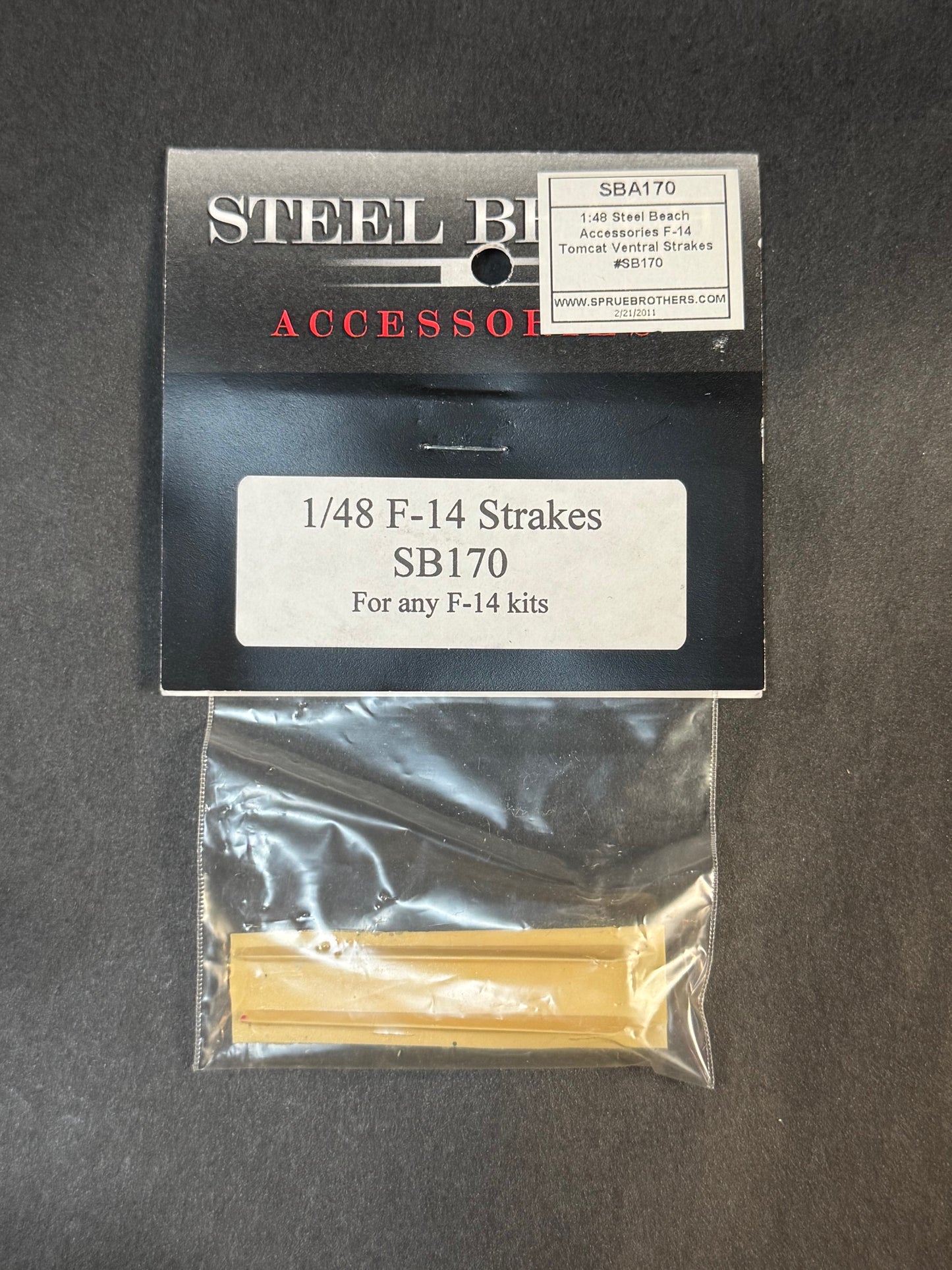 2006 Steel Beach SB170 1:48 Scale F-14 Ventral Strakes for all F-14 Kits