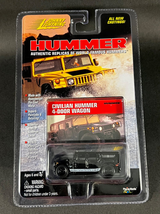 Johnny Lightning 1999 Hummer Series Civilian Hummer 4-Door Wagon, Black