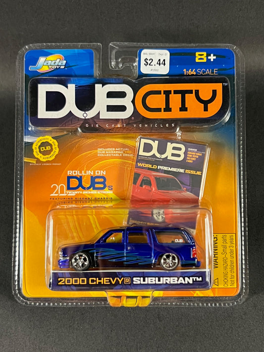 Jada Toys 2001 Dub City World Premiere Issue 2000 Chevy Suburban, Blue