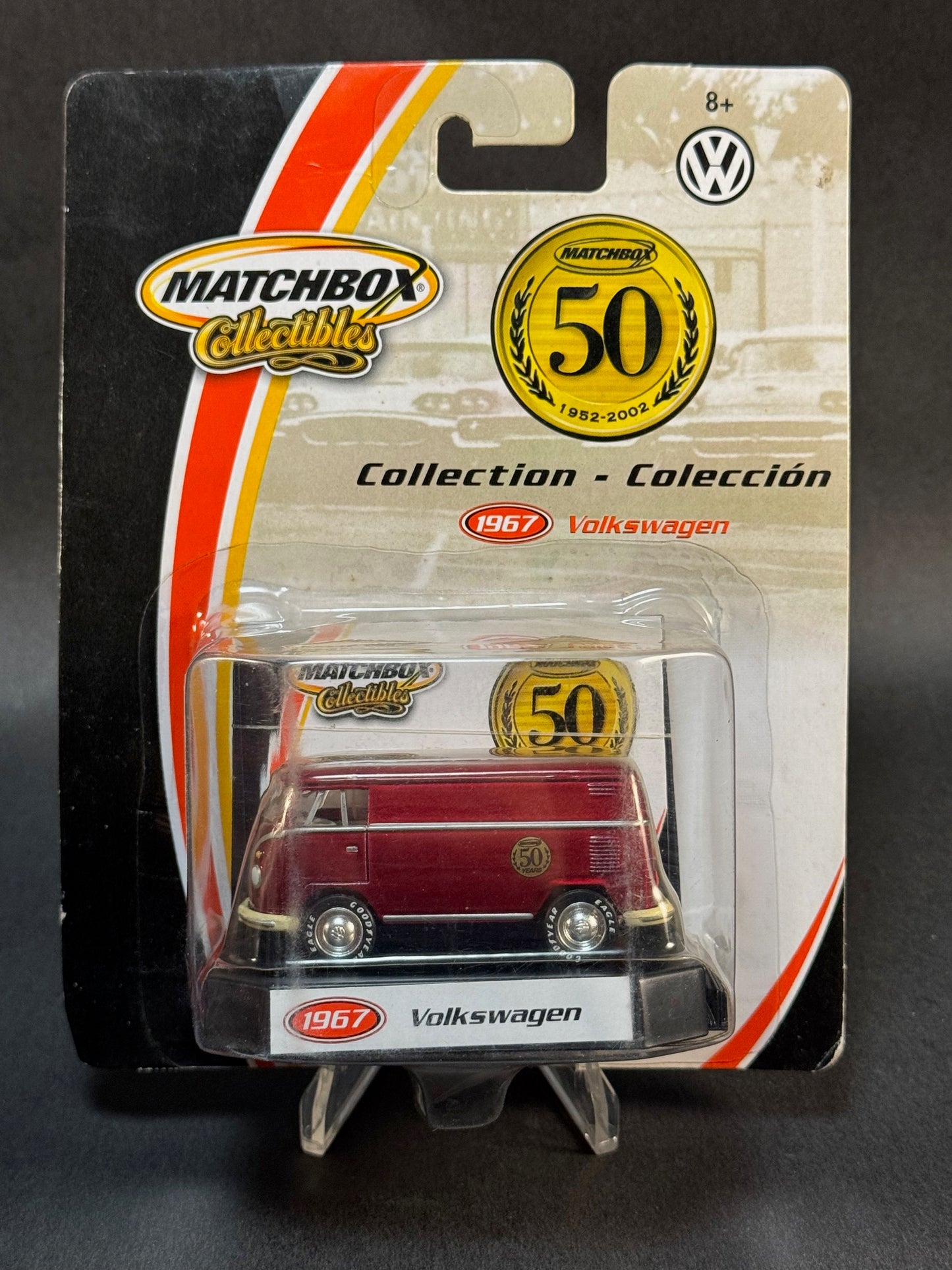 2001 Matchbox Collectibles 50th Anniversary 1967 Volkswagen Bus, Red