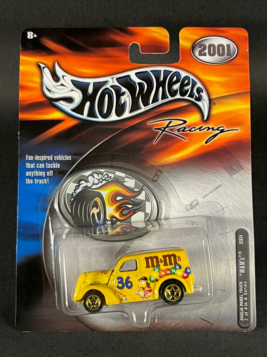 Hot Wheels Racing 2001 Anglia Panel Truck Series #2 M&M's, Yellow