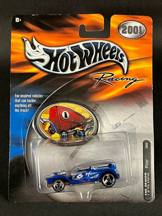 Hot Wheels Racing 2001 The Demon Series #1 Pfizer, Blue