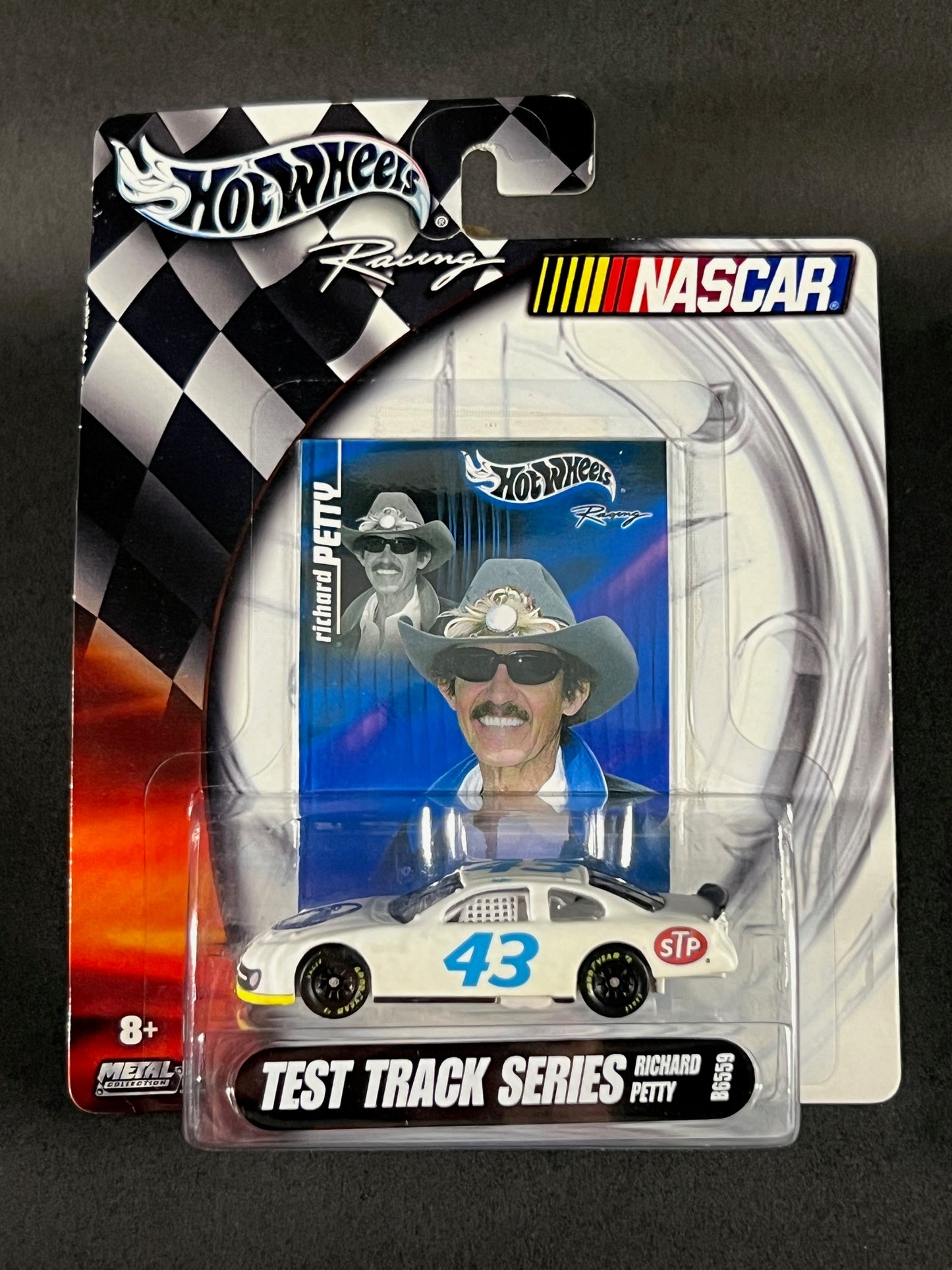 Hot Wheels Racing 2003 Test Track Series Richard Petty STP 43, White