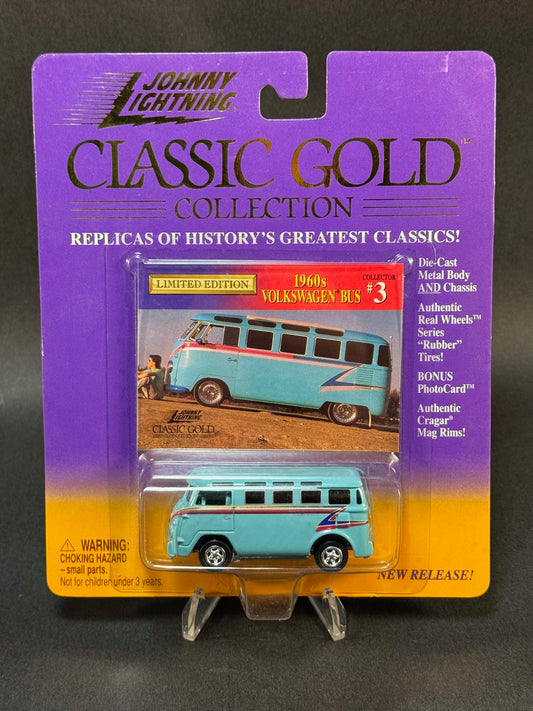1999 Johnny Lightning Classic Gold Collection #3 1960s Volkswagen Bus, Blue