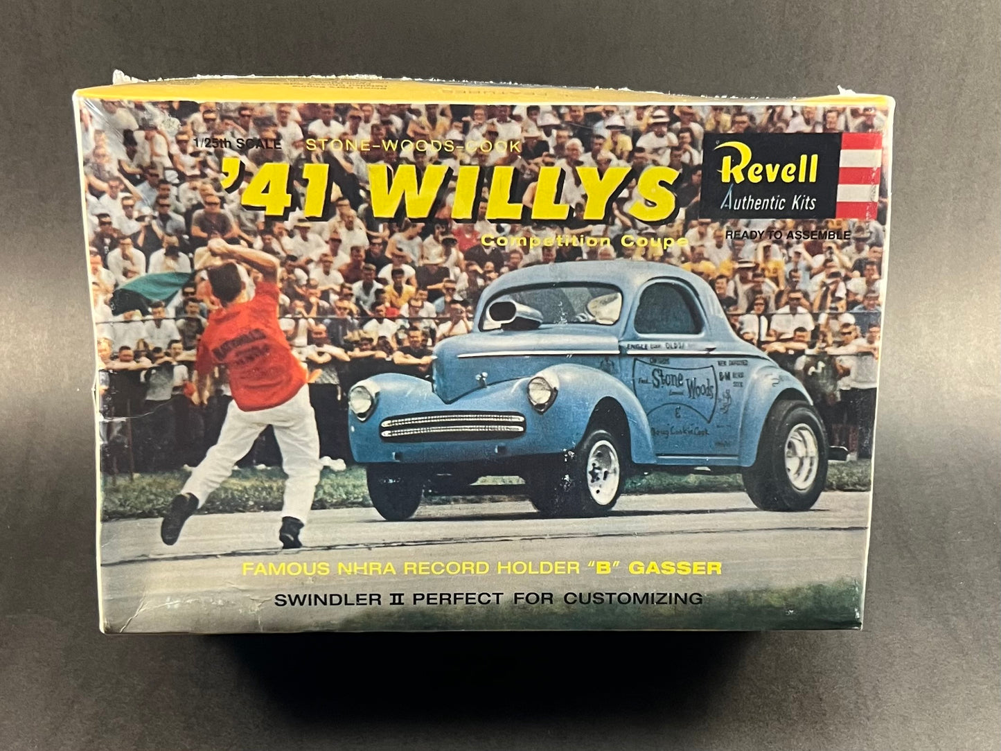 Revell Model Kit H-1287:200 1:25 Scale Stone-Woods-Cook '41 Willys Competition Coupe