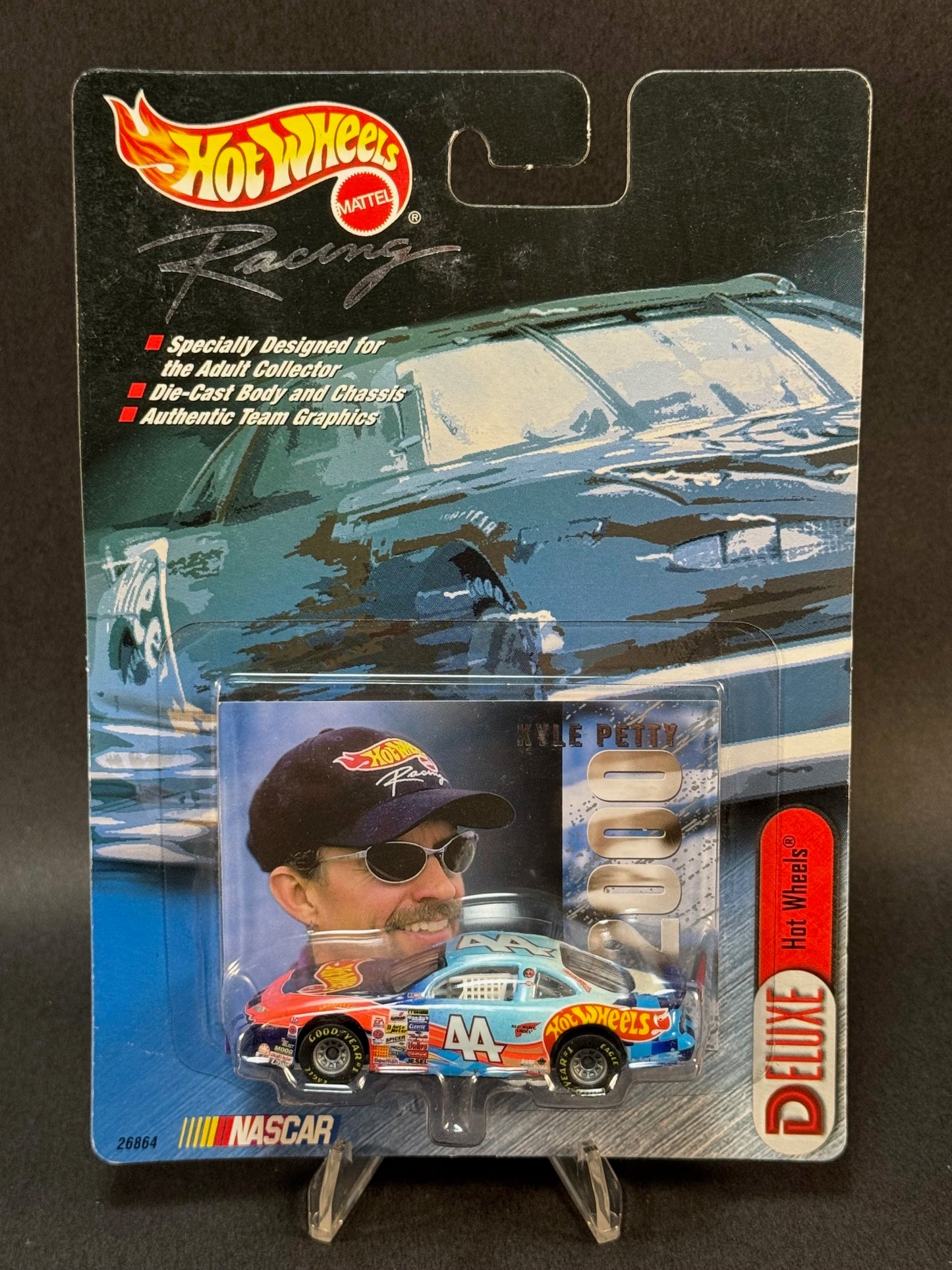1999 Hot Wheels Racing Deluxe Series 44 Kyle Petty 2000, Blue