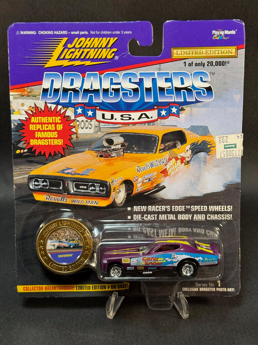 1996 Johnny Lightning Dragsters USA Series 1 Snowman, Purple