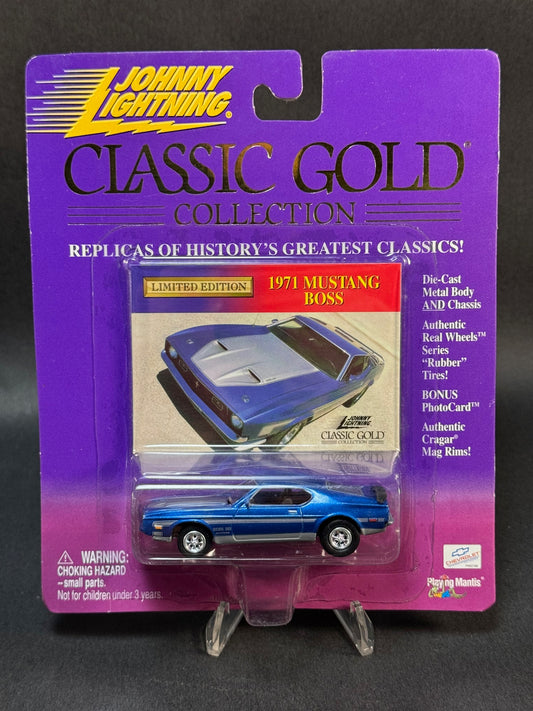 2000 Johnny Lightning Classic Gold Collection 1971 Mustang Boss, Blue
