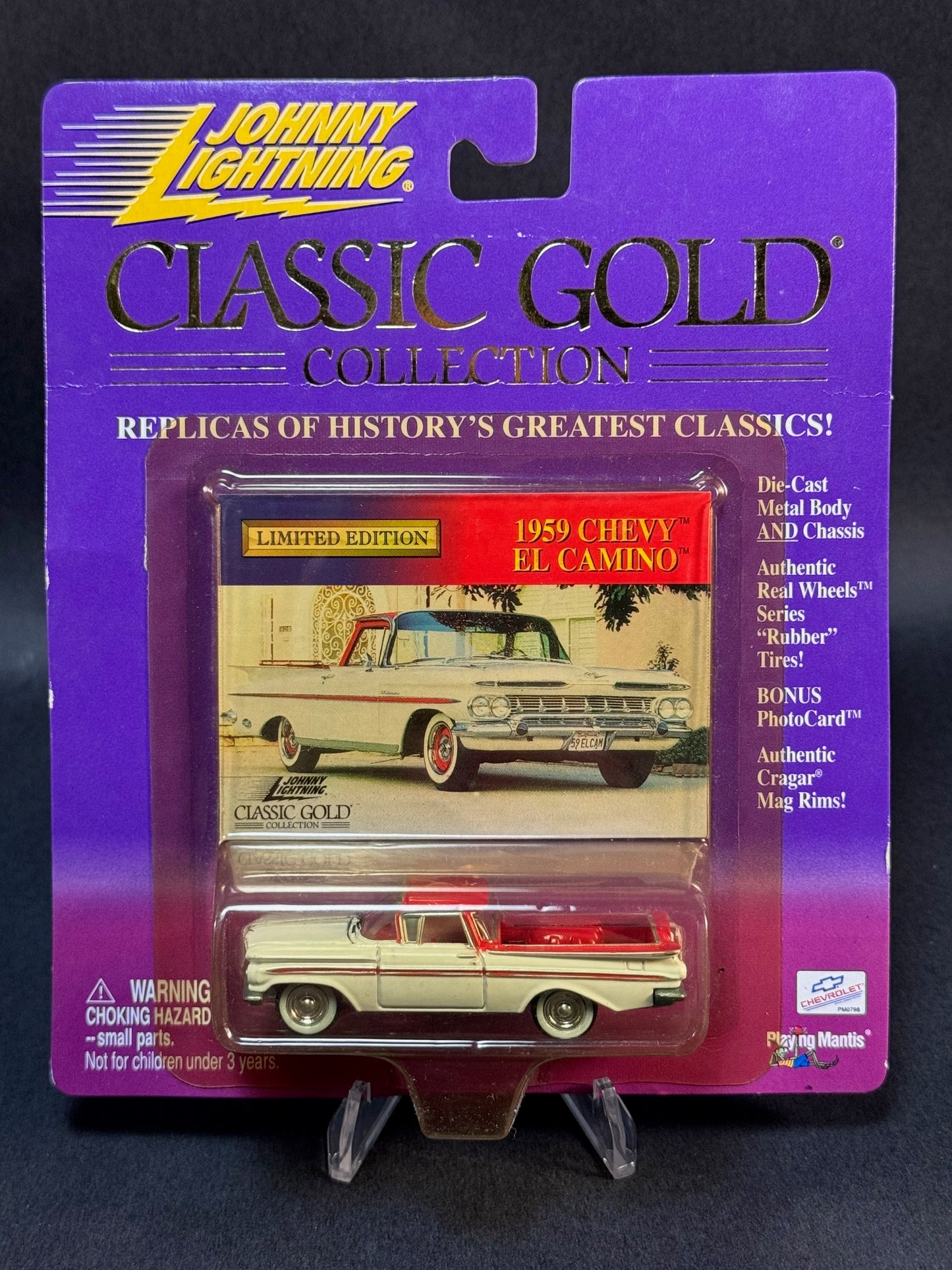 2000 Johnny Lightning Classic Gold Collection 1959 Chevy El Camino, White