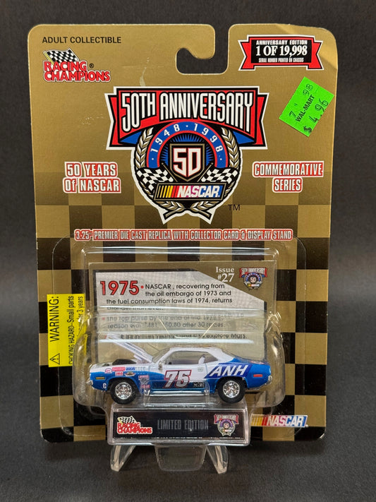 1998 Racing Champions 50 Years of NASCAR Issue #27 1975 Aaron Nicholaws #75