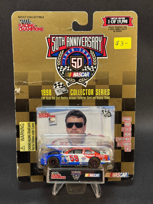 1998 Racing Champions NASCAR 50 Years Press Pass Robert Pressley #59 Kingsford *Rough Card