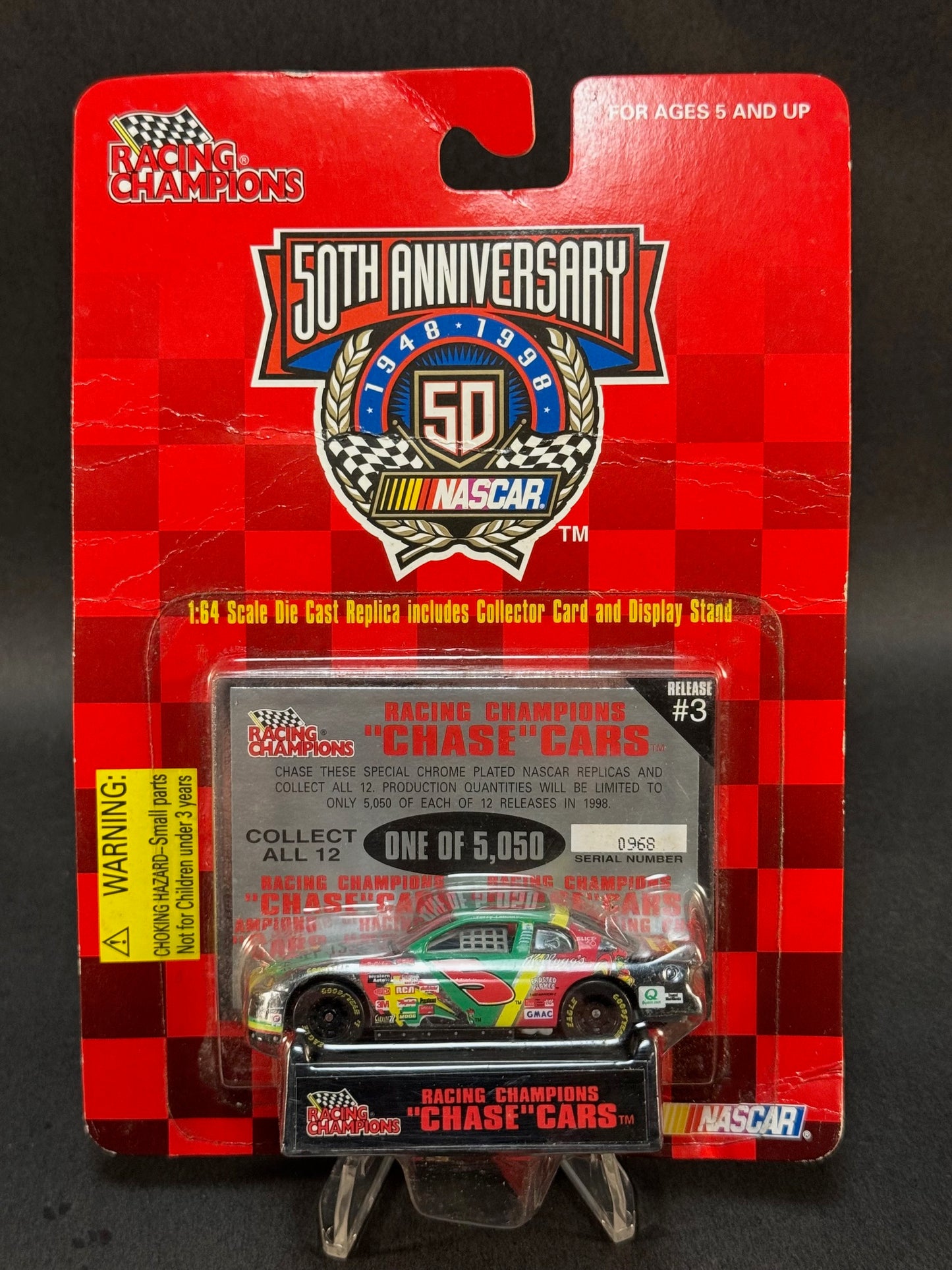 1998 Racing Champions NASCAR 50th Anniversary Terry Labonte Chase Car #3