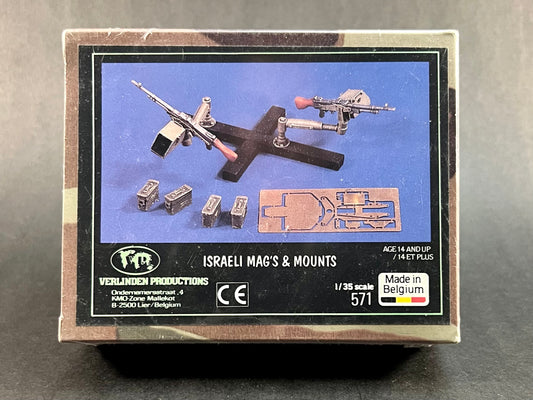 Verlinden Productions Model Detail Set 571 1:35 Scale Israeli Mag's & Mounts