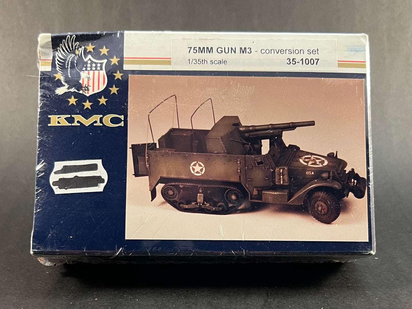 KMC Conversion Kit 35-1007 1:35 Scale 75MM Gun M3 Conversion Set for Tamiya