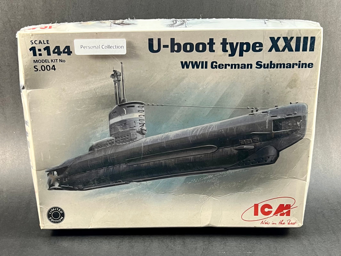 ICM Model Kit S.004 1:144 Scale U-Boot Type XXII WWII German Submarine