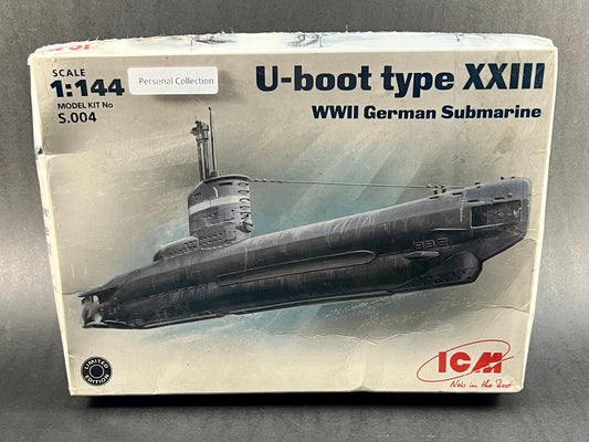 ICM Model Kit S.004 1:144 Scale U-Boot Type XXII WWII German Submarine