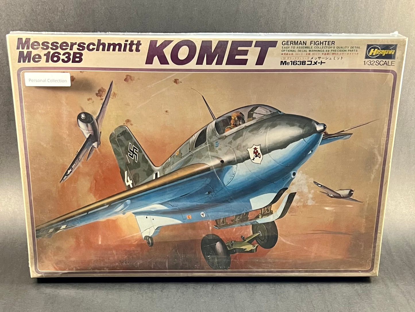 Hasegawa Model Kit S4 1:32 Scale Messerschmitt Me163B Komet