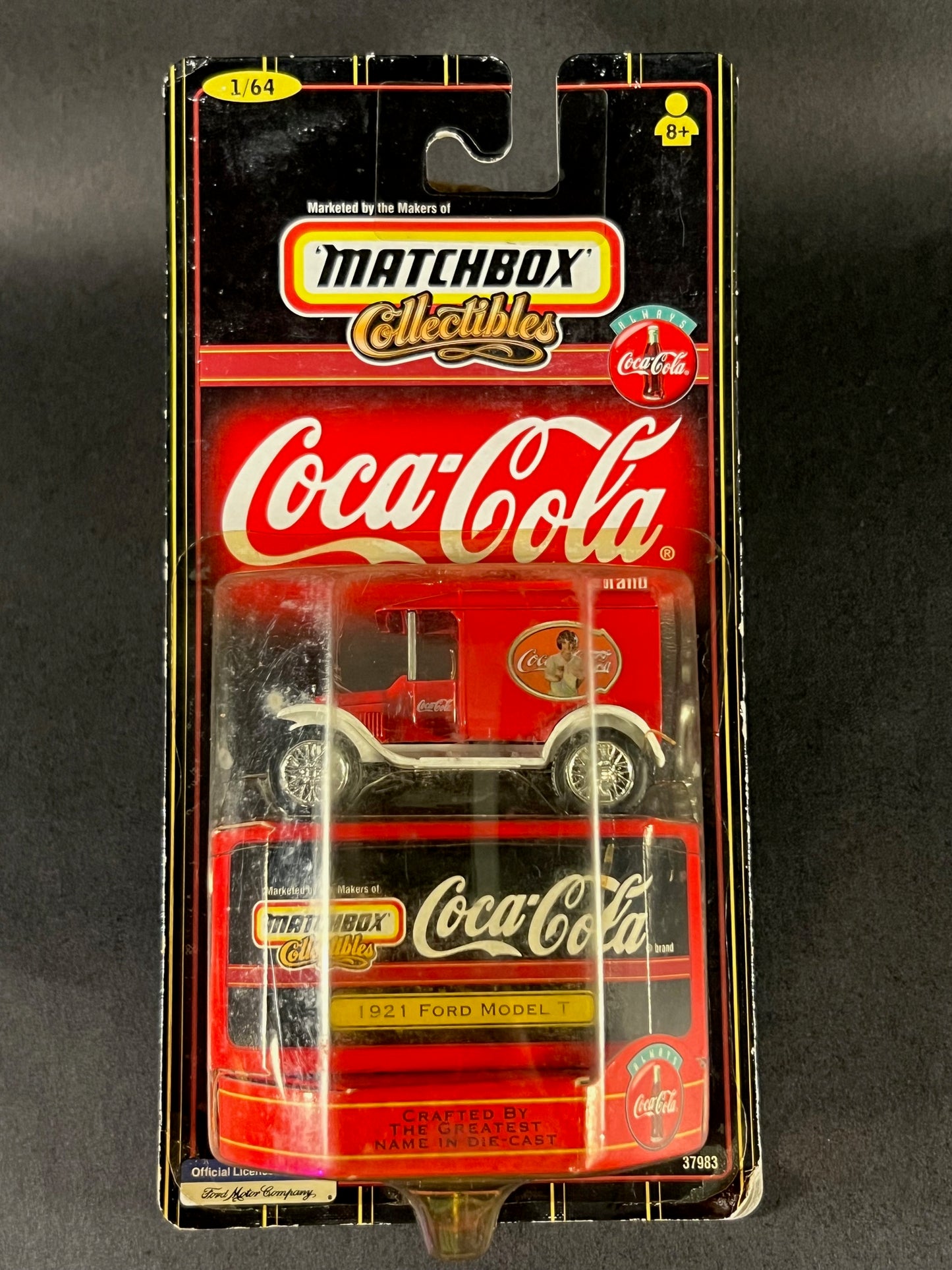 Matchbox Collectibles 1999 Coca-Cola 1921 Ford Model T, Red and White