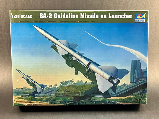 Trumpeter Model Kit 00206 1:35 Scale SA-2 Guideline Missile on Launcher