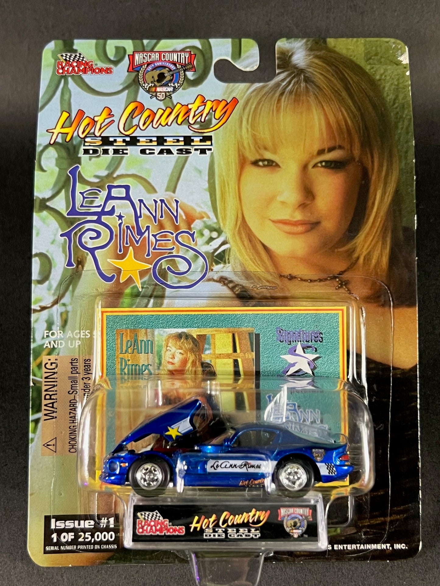 Racing Champions 1998 Hot Country Steel Issue #1 LeAnn Rimes, Blue