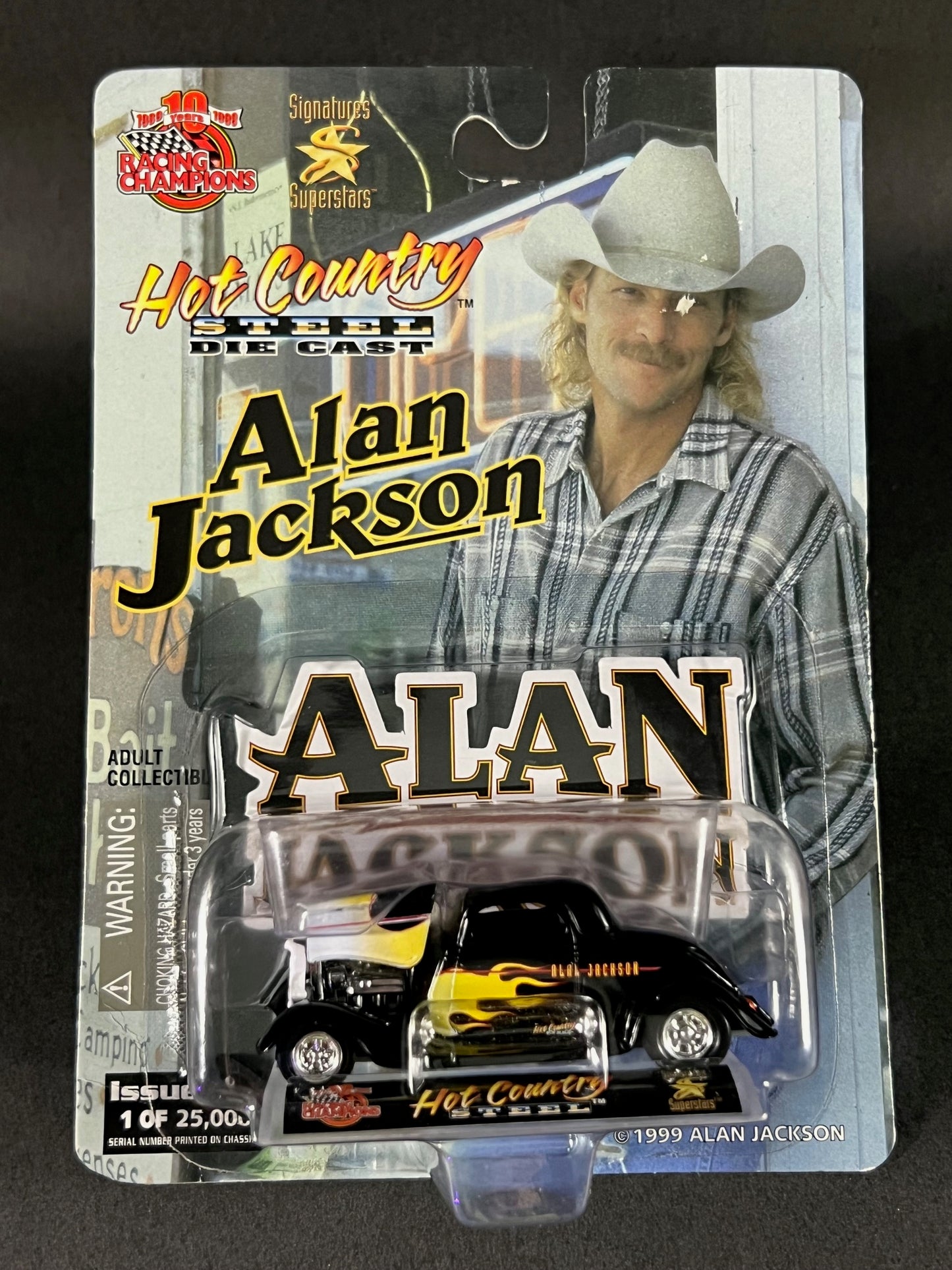 Racing Champions 1999 Hot Country Steel Issue #28 Alan Jackson, Black