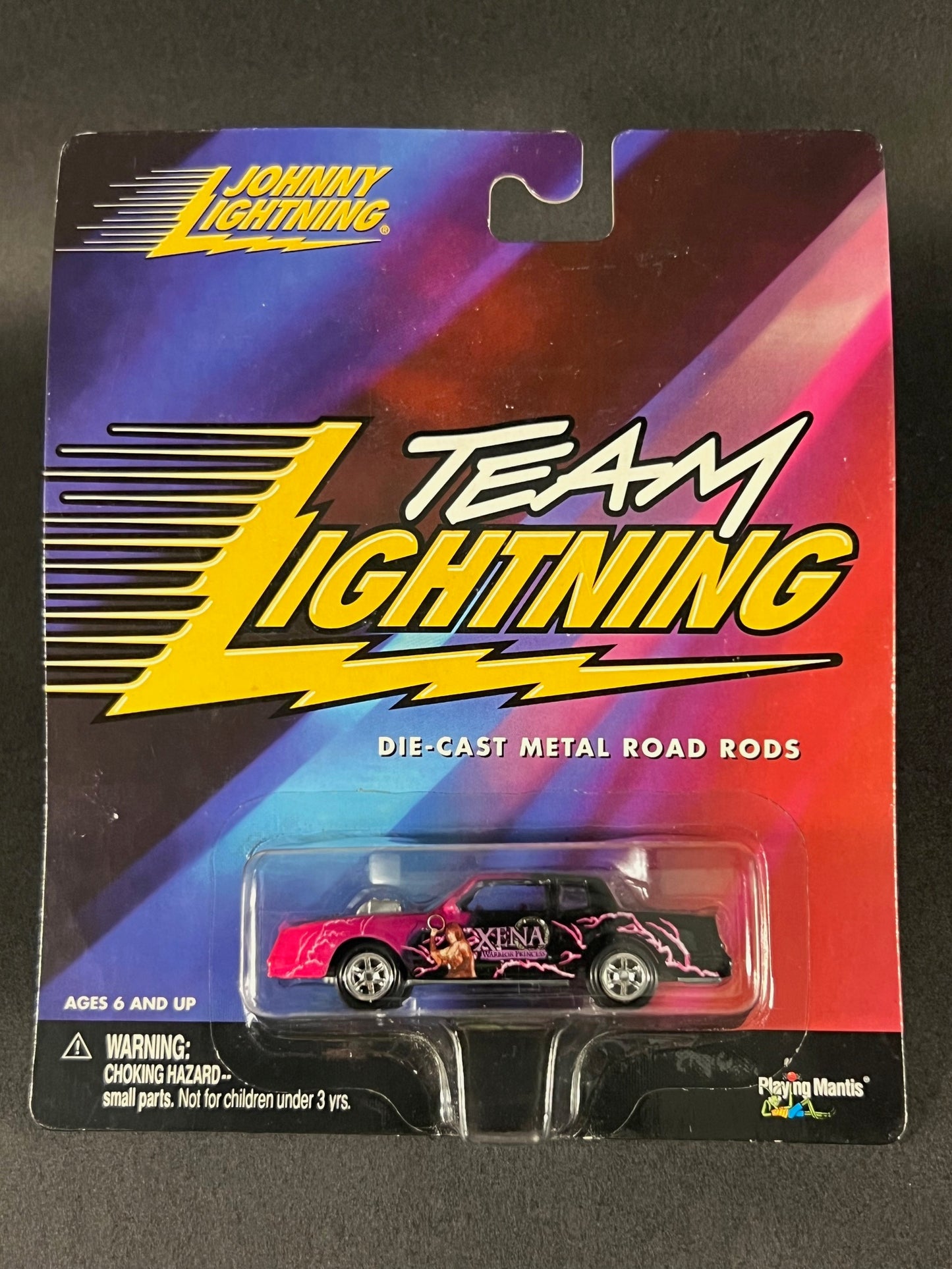 Johnny Lightning 2000 Team Lightning Xena Warrior Princess, Black and Pink