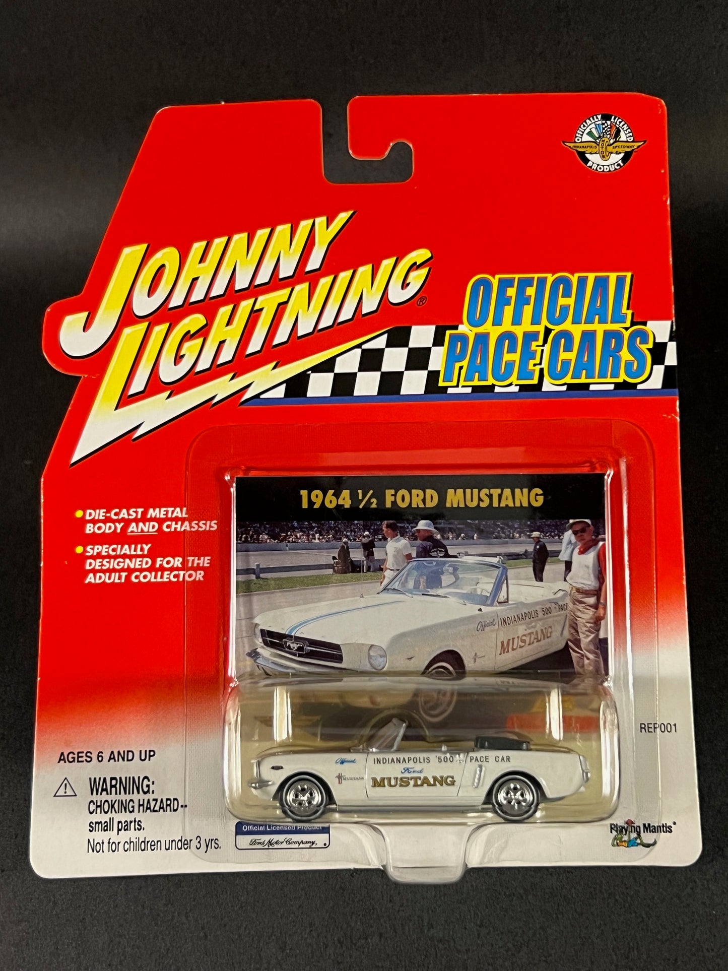 Johnny Lightning 2001 Official Pace Cars 1964 1/2 Ford Mustang, White