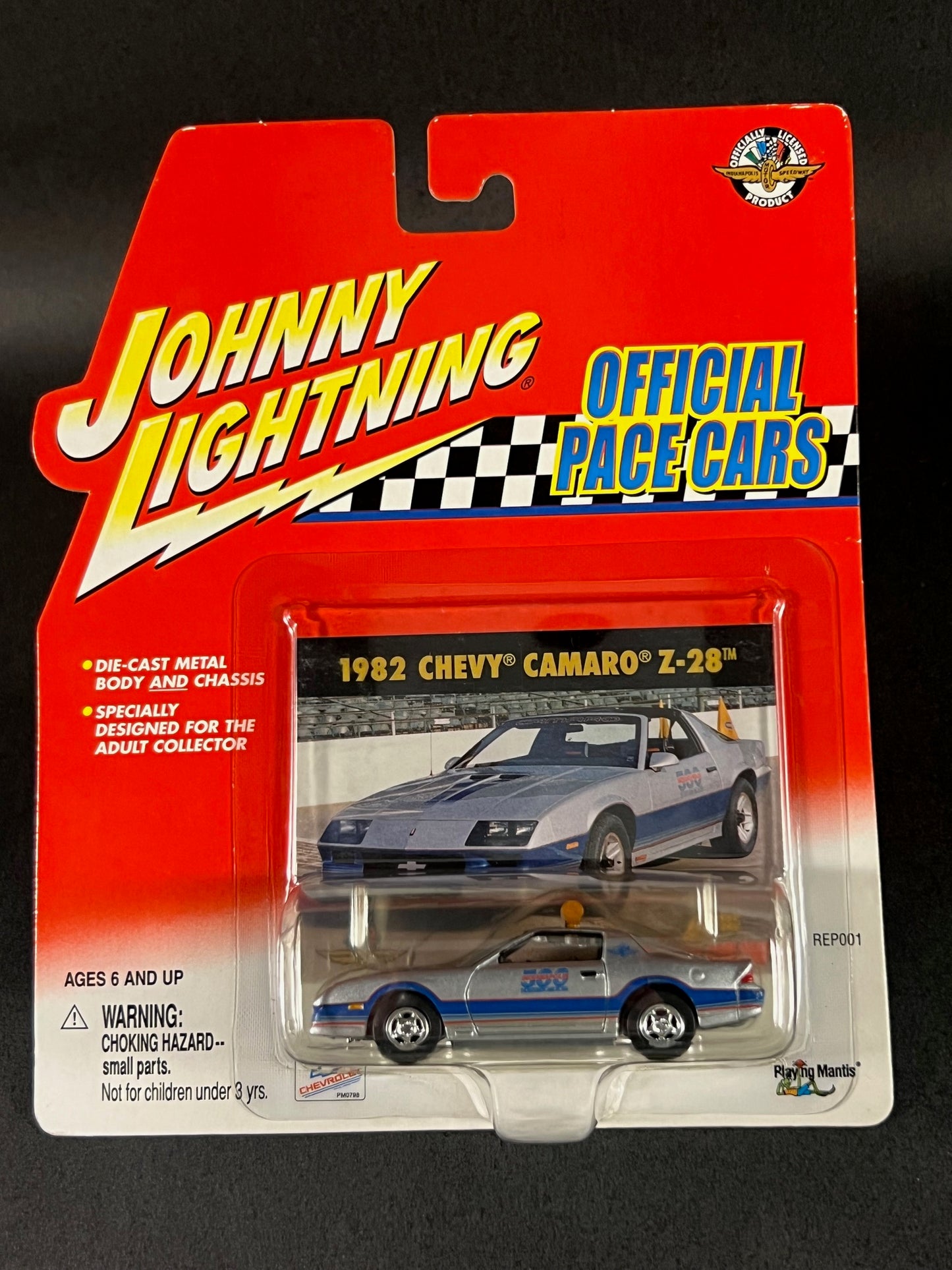 Johnny Lightning 2001 Official Pace Cars 1982 Chevy Camaro Z-28, Silver