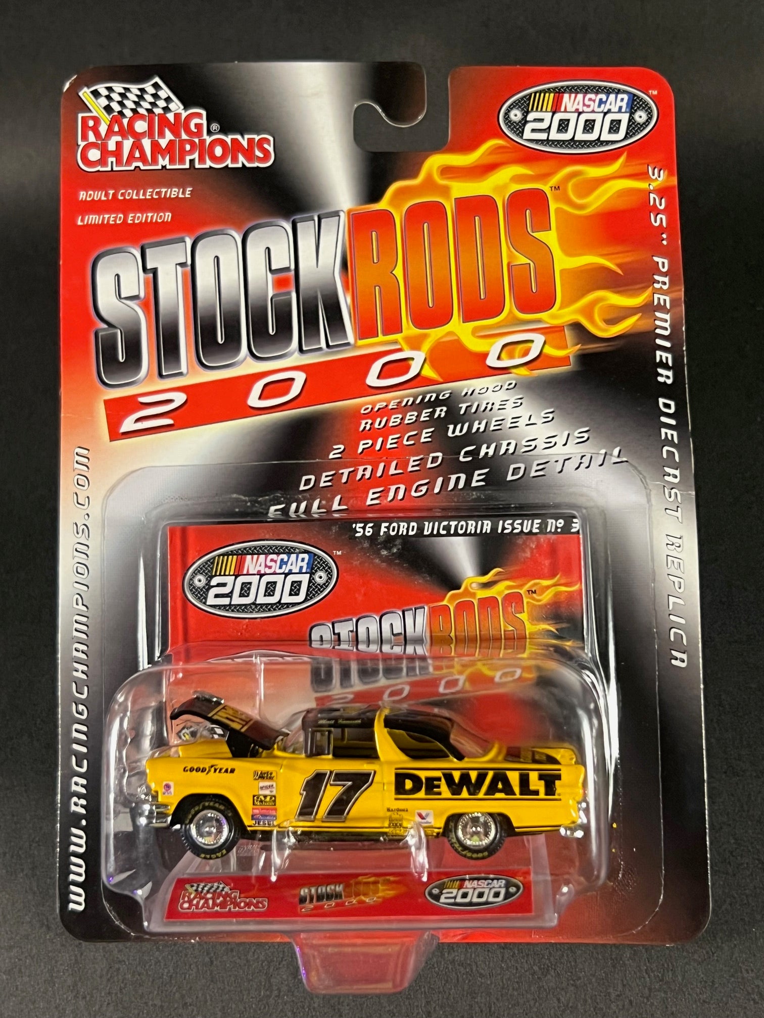 2000 Racing Champions Stock Rods #3 '56 Ford Victoria DeWalt Matt Kens ...
