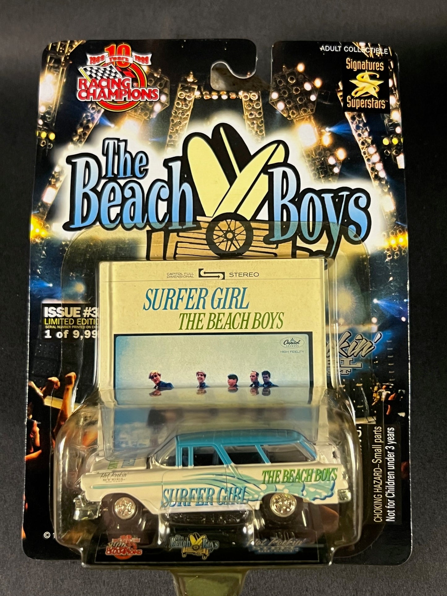 Racing Champions 1999 Hot Rockin' Steel #34 The Beach Boys Surfer Girl, White