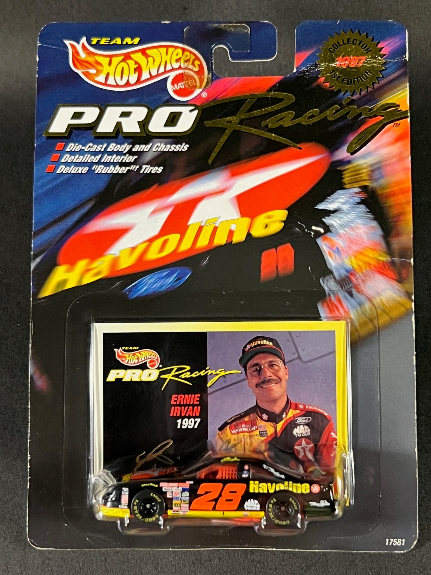 Team Hot Wheels Pro Racing 1997 1st Edition Ernie Irvan